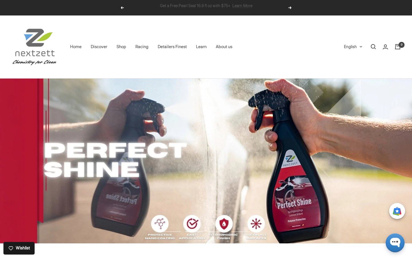 Nextzett USA homepage preview